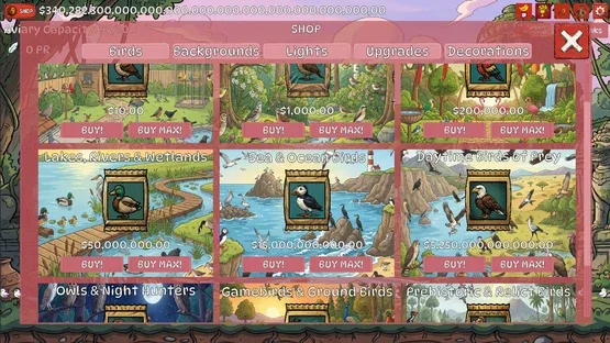 Aviarium screenshot 1