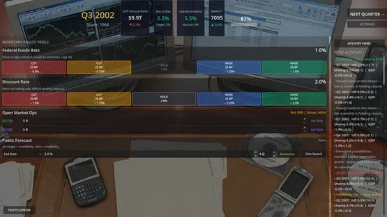Federal Reserve Simulator screenshot 2