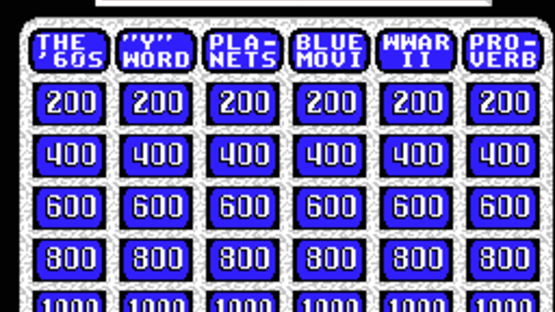 Super Jeopardy! Screenshot