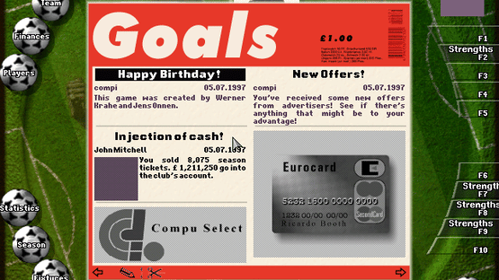 Total Football Management Screenshot