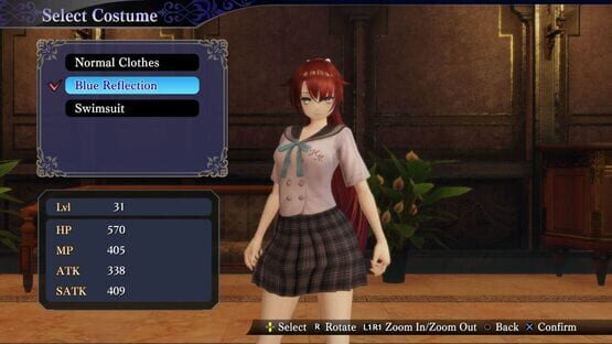 Nights of Azure 2: Bonus Costume - Blue High School Uniform screenshot 1