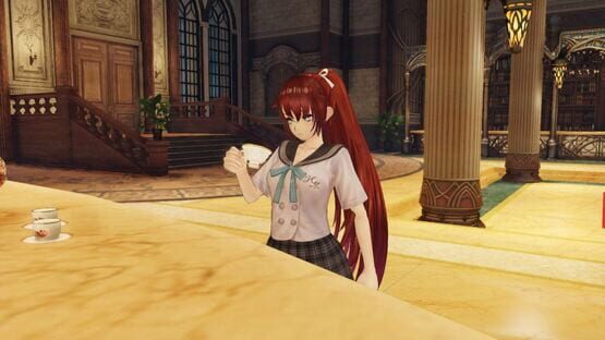 Nights of Azure 2: Bonus Costume - Blue High School Uniform screenshot 2