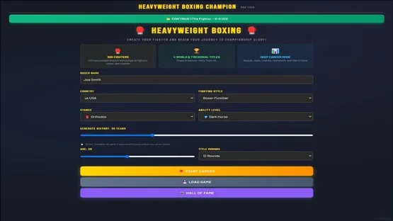 Sim: Heavyweight Boxing Champion screenshot 1