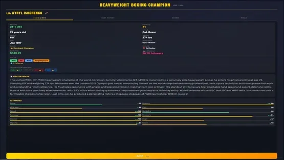 Sim: Heavyweight Boxing Champion screenshot 11