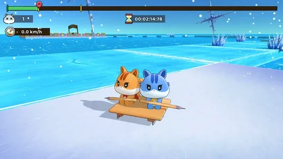 Skidddddd: Tori's Frozen Racing screenshot 1