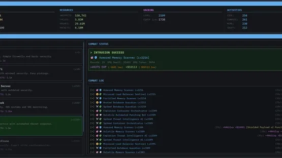 Idle Hacking: An Inaction RPG screenshot 1