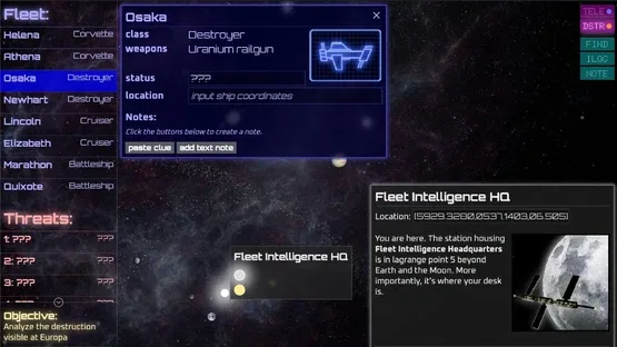 Intelligence screenshot 1
