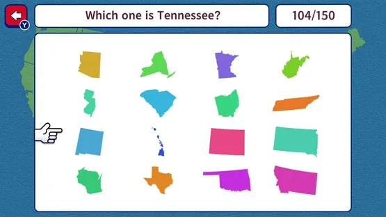 Geo Brain Boost! 50 U.S. States Silhouette Quiz screenshot 3