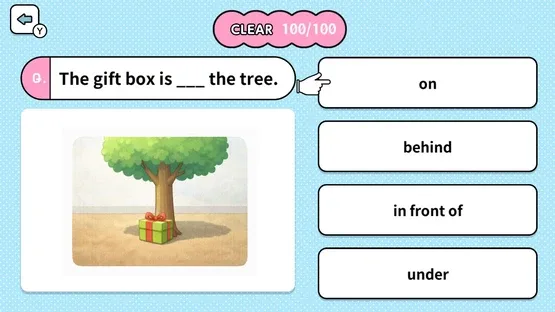 Learn with Illustrations! English Prepositions 4-Choice Quiz screenshot 6