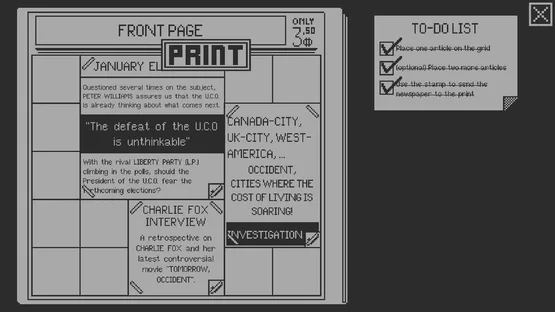 Front Page screenshot 1
