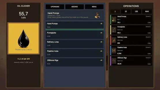 OilClicker screenshot 1