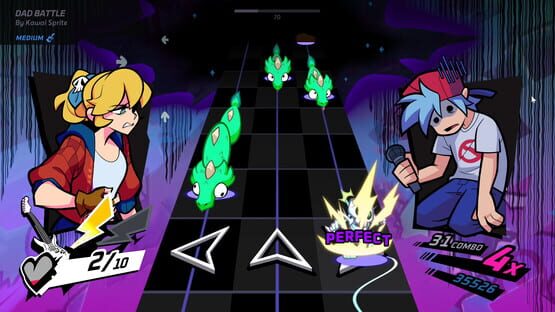 Rift of the NecroDancer: Friday Night Funkin' - "Dad Battle" - Kawai Sprite screenshot 2