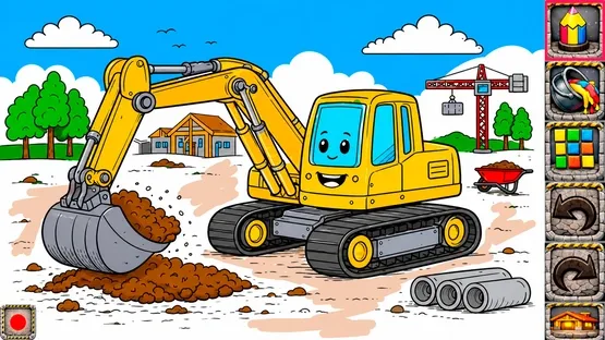 Tiny Builders Coloring Book for Kids screenshot 1