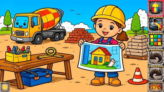 Tiny Builders Coloring Book for Kids screenshot 2