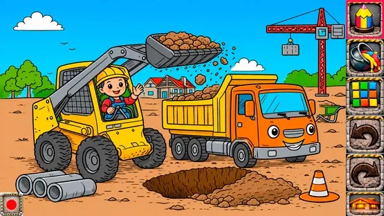 Tiny Builders Coloring Book for Kids screenshot 4
