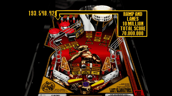 Digital Pinball: Last Gladiators Screenshot