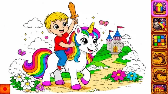 Animal Coloring Book for Kids & Toddlers: Unicorns screenshot 3