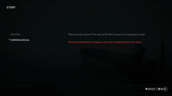 The Last of Us Part II Remastered: Chronological Experience Screenshot