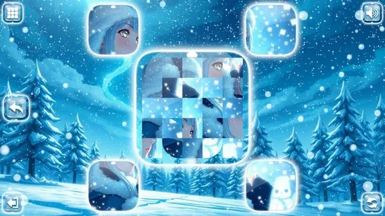 Lovely Anime Puzzle: Winter screenshot 1