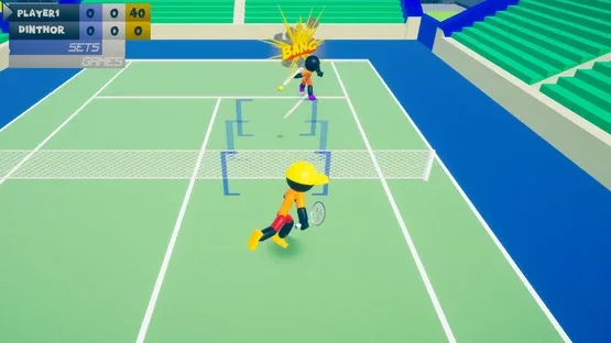 Stickman 3D Tennis: Deluxe screenshot 1