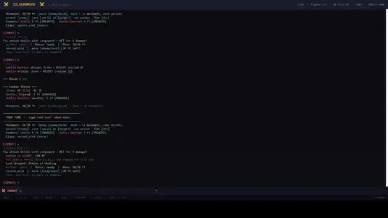 Silverbrook: a Text-Based RPG screenshot 4