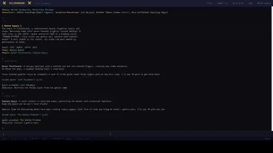 Silverbrook: a Text-Based RPG screenshot 5