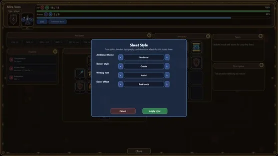 RP2D Virtual Tabletop screenshot 2