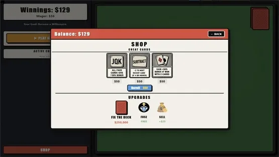 Blackjack: Cheat the House! screenshot 2