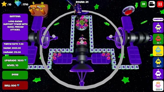 Glowbot Tower Defense screenshot 1