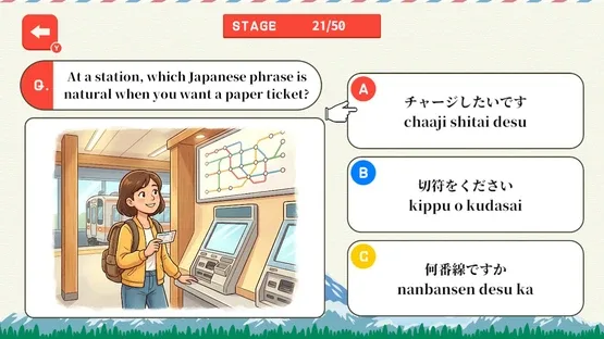 Phrase Passport Japan A Travel Japanese Quiz screenshot 1