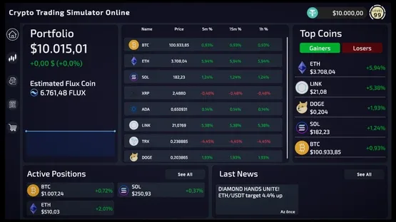 Crypto Trading Simulator screenshot 2