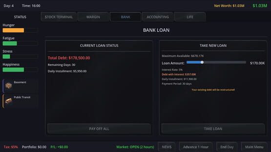 Neo Capitalist: Stock Market Survival Simulator screenshot 11