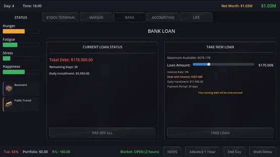 Neo Capitalist: Stock Market Survival Simulator screenshot 11