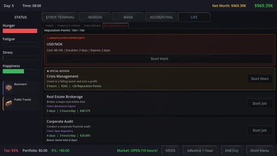 Neo Capitalist: Stock Market Survival Simulator screenshot 13