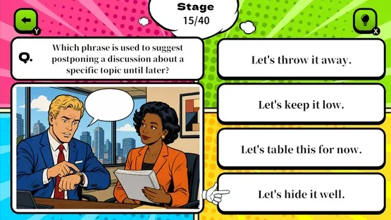 Manga English Native Phrase Quiz screenshot 3