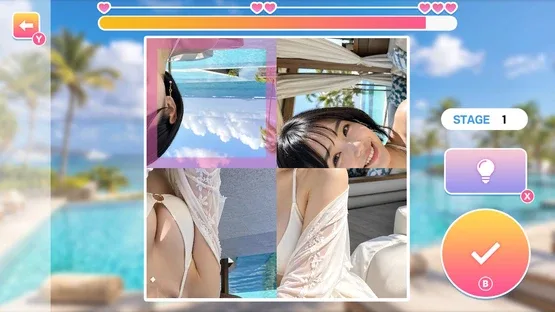 Resort Beauties: Hentai Photo Puzzle screenshot 1