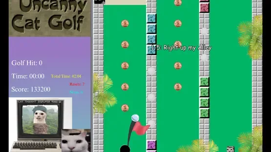 Uncanny Cat Golf screenshot 2