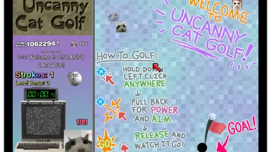 Uncanny Cat Golf screenshot 4