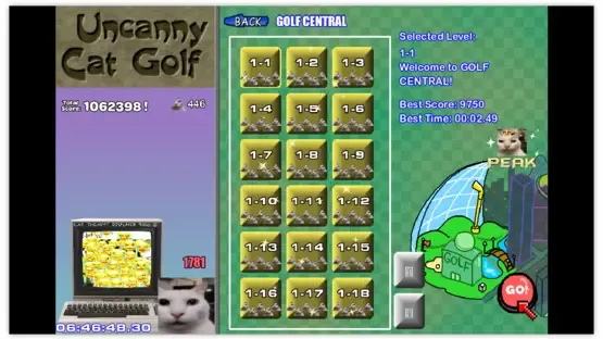 Uncanny Cat Golf screenshot 5