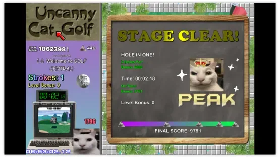 Uncanny Cat Golf screenshot 11