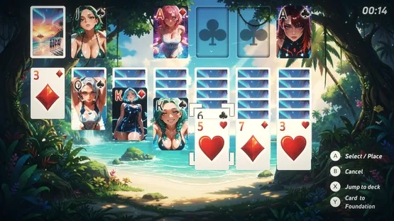 Solitaire Paradise: Anime Bikini Babes screenshot 5