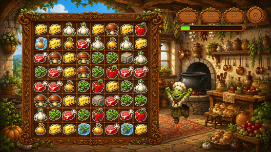 Goblin and Recipes: Match-3 Adventure Screenshot