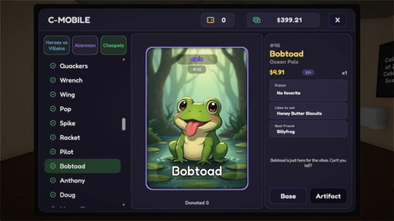 Card Collection Simulator Screenshot