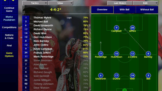 Championship Manager: Season 1999/2000 Screenshot