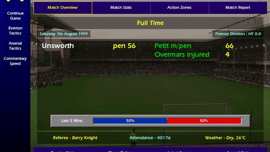 Championship Manager: Season 1999/2000 Screenshot