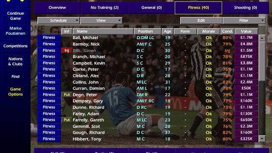 Championship Manager: Season 1999/2000 Screenshot