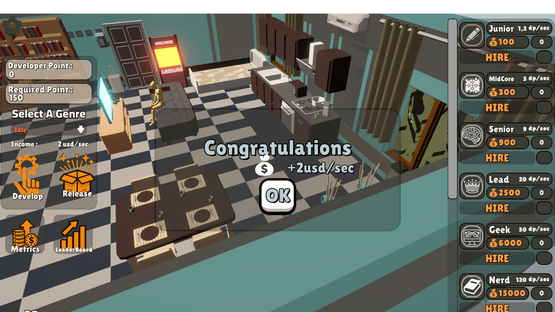 GameDev Clicker: Tap & Build Screenshot