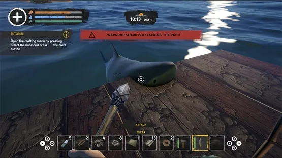 Ocean Shark Survival: Float Home Builder Simulator screenshot 4