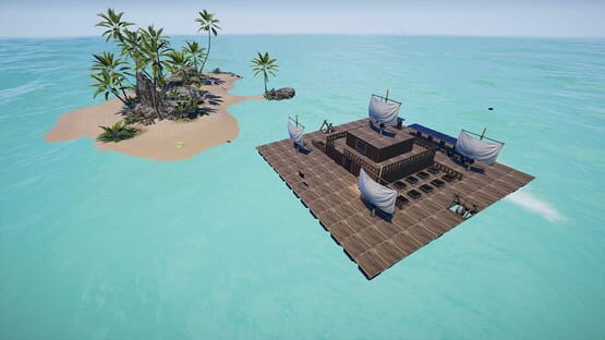 Ocean Shark Survival: Float Home Builder Simulator screenshot 1