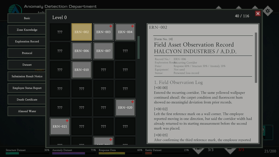A.D.D. (Anomaly Detection Department) Screenshot